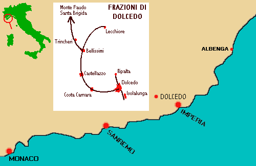 ubicazione di Dolcedo